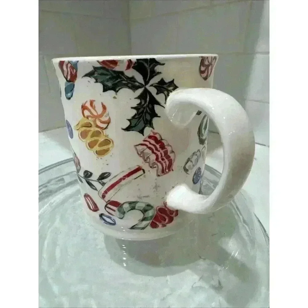 Sur La Table Christmas Coffee Mug Christmas candy Winter Oversize Cup Tea